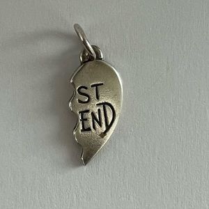 James Avery Best Friend Charm - 1/2 of heart